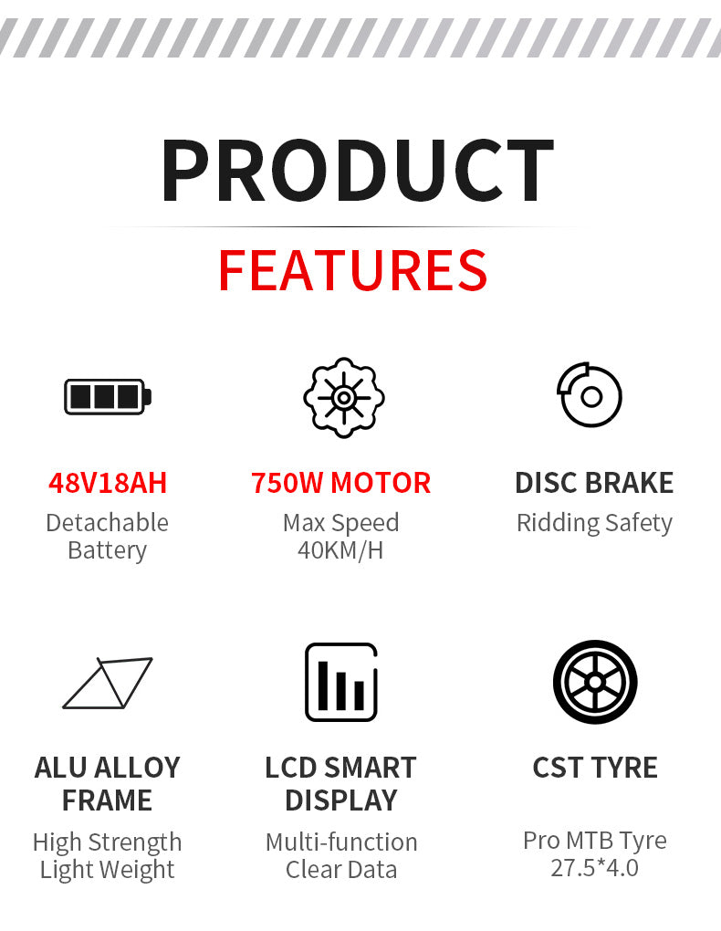 Gorsko Električno kolo GTWO G6 (1200Wh, 25Ah) - Top pogon