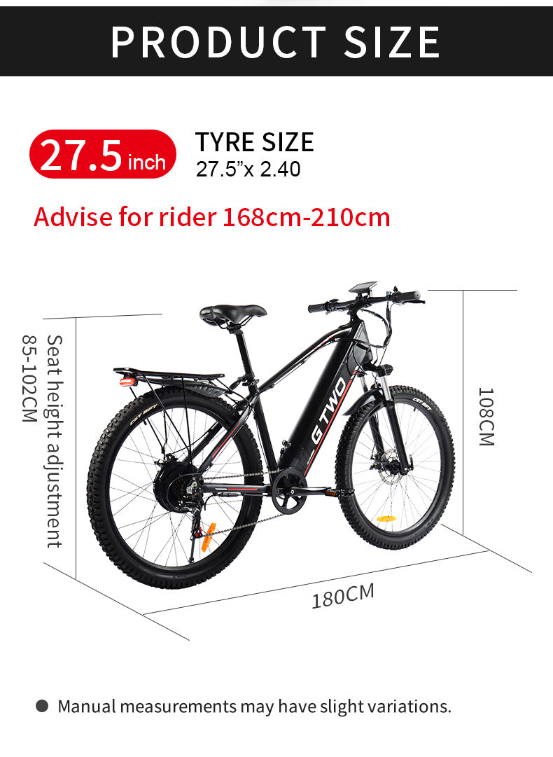 Gorsko Električno kolo GTWO G6 (1200Wh, 25Ah) - Top pogon