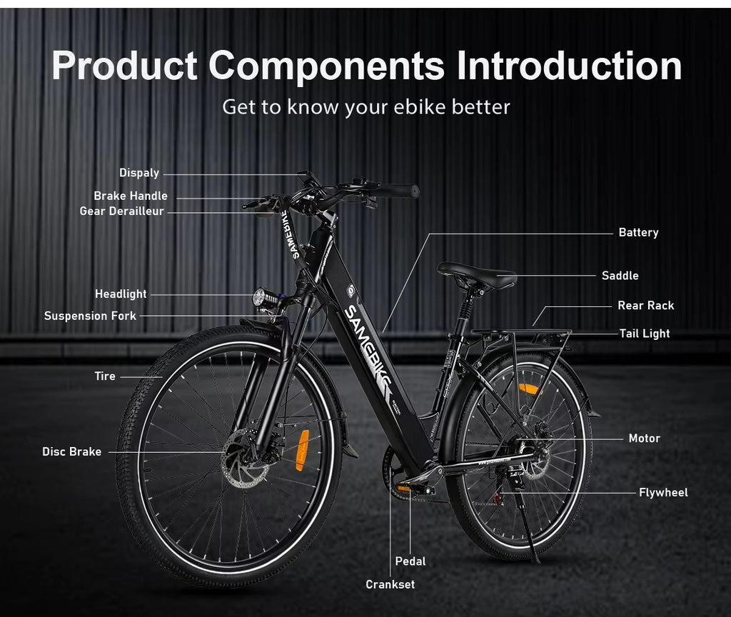 Električno kolo Same bike City RS (500W, 15Ah)