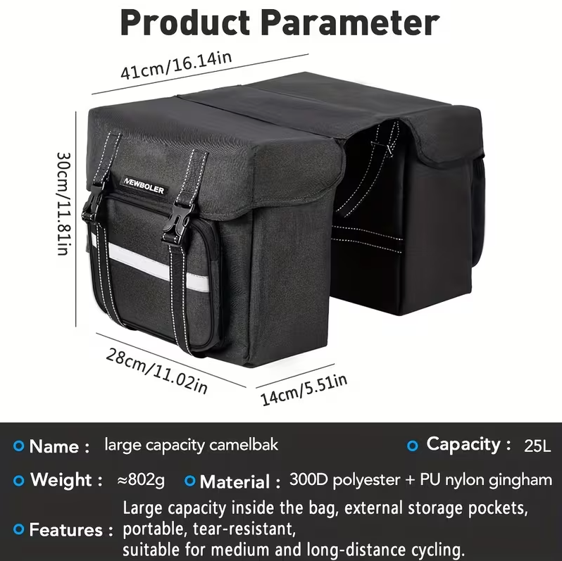 Torba za zadnji sedež kolesa - Top pogon