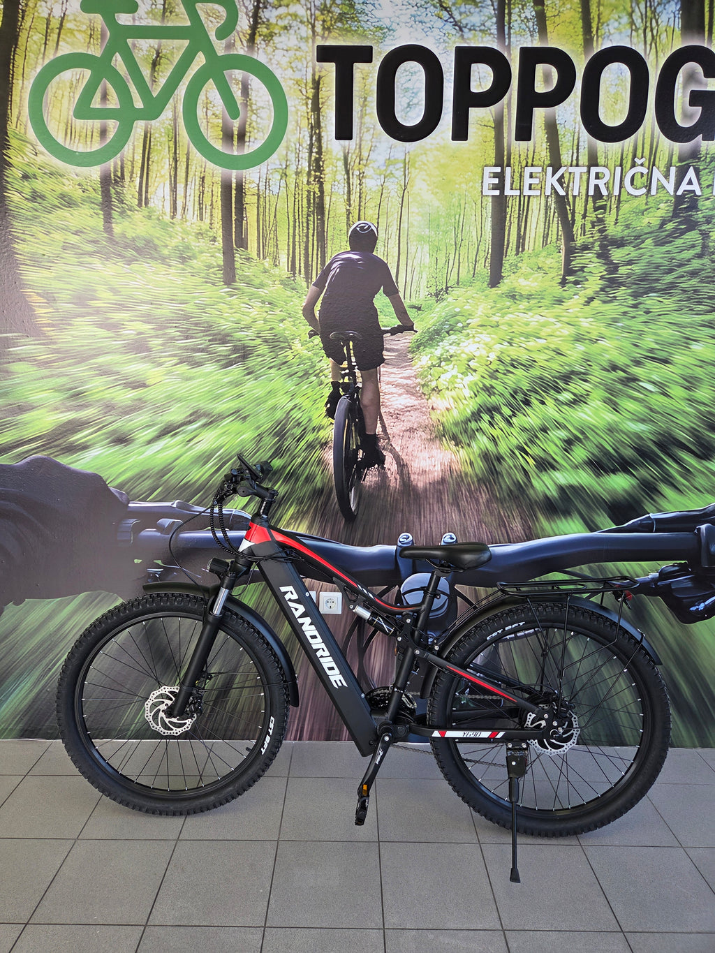 Električno gorsko kolo "Randrive" (250W, 14Ah) - Top pogon