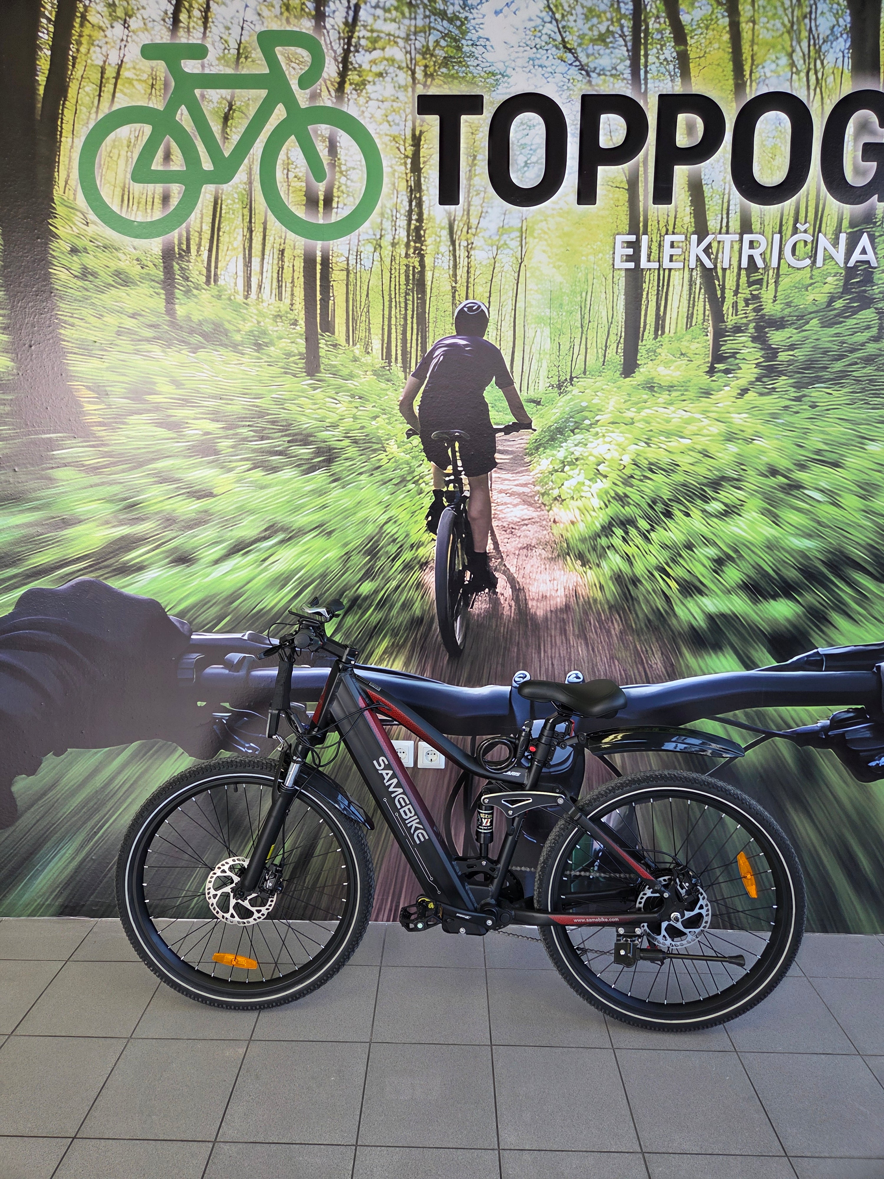 Električno kolo SAMEBIKE XR (650Wh, 14Ah) - Top pogon